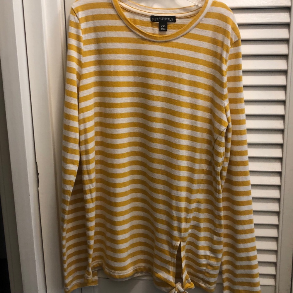 JCrew Mercantile knotted tee
